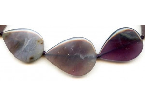 Purple Chalcedony 20-25x Flat Pear