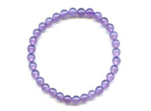 Purple Chalcedony 6mm Round Bracelet