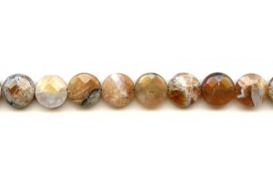 Brandy Opal 12mm Faceted Coin