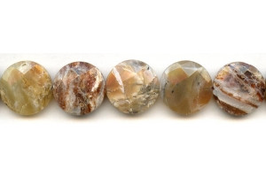 Brandy Opal 20mm Faceted Coin