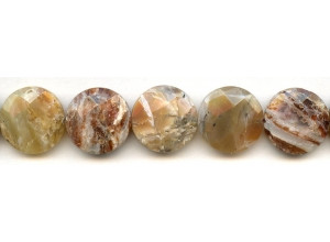 Brandy Opal 20mm Faceted Coin