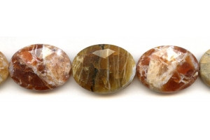 Brandy Opal 22x30 Faceted Flat Oval