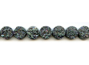 Drusy Agate 14mm Dime