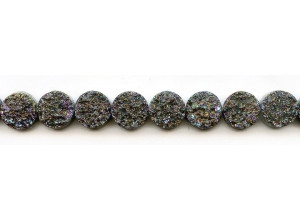 Drusy Agate 12mm Dime