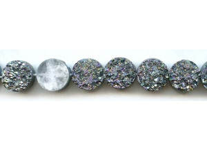 Drusy Agate 16mm Dime