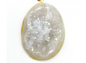 Drusy Agate 78x64 Pendant