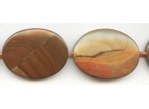 Landscape Jasper  28-34x Flat Oval