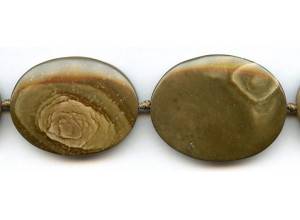 Landscape Jasper 30-35x Flat Oval