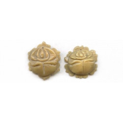 Bamboo Coral 27-30x Flower Pendant