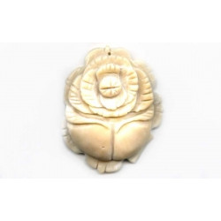 Bamboo Coral 58x48 Flower Pendant