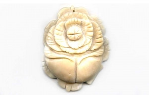 Bamboo Coral 58x48 Flower Pendant