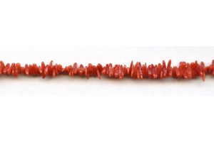 Ox Blood Coral 6x2 Branch Chips