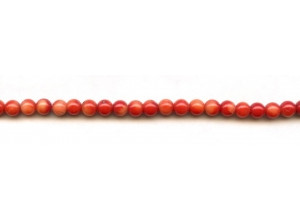 Dyed Coral 5-5.5mm Round