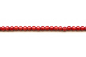 Dyed Coral 5-5.5mm Round