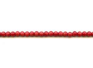 Dyed Coral 5-5.5mm Round