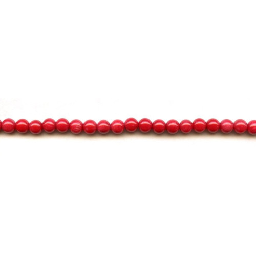 519-1253 Dyed Coral <br>5.5-6mm Round