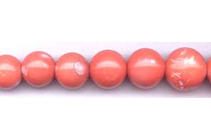 Dyed Coral 14-19mm Round