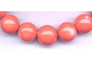 Dyed Coral 15-22mm Round