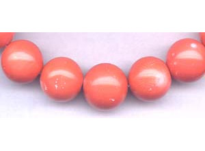 Dyed Coral 15-22mm Round