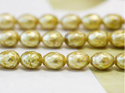 Freshwater Pearl Faceted 7.5-8mm Faceted Rice