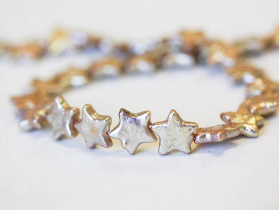 Freshwater Pearl Coin 10mm Star Coin