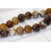 102-0192 Brown Banded Agate <br>14mm Round