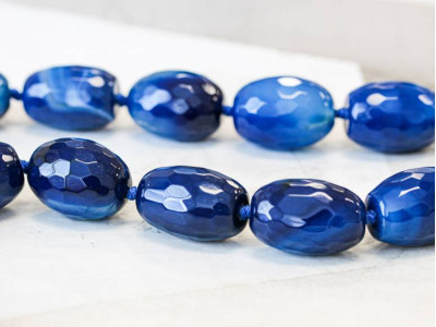 Dyed Agate 20x30 Faceted Oval