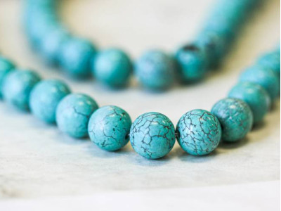 Imitation Turquoise 12mm Round