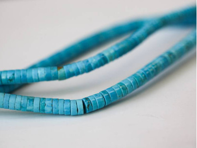 Chinese Turquoise 5mm Heishi