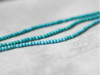 Chinese Turquoise 2mm Round