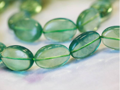 Green Fluorite 18x25 Flat Oval