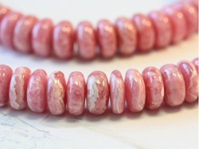 Rhodochrosite 12mm Rondell