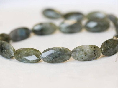 Labradorite 13x25 Faceted Flat Oval