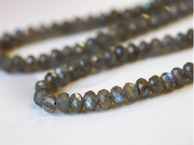 Labradorite 6mm Faceted Rondell