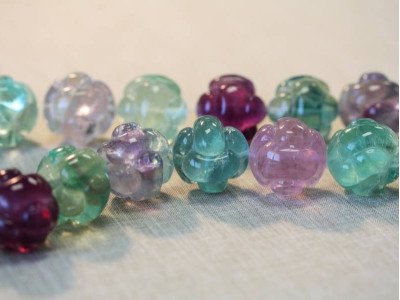 Fluorite 25mm Knotted Ball