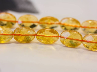 Citrine 10x14 Faceted Flat Oval