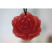 128-1024 Red Jade <br>45mm Flower Pendant