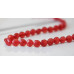 128-1035 Red Jade <br>10mm Faceted Coin