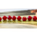 128-1059 Red Jade <br>12mm Puffy Pear Drop