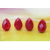 128-1079 Red Jade <br>12x18 Flat Pear Briolette