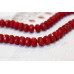 128-1089 Red Jade <br>12mm Faceted Rondell