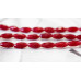 128-1102 Red Jade <br>6x12 Faceted Oval Rice