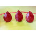 128-1112 Red Jade <br>18x25 Flat Pear Briolette