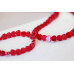 128-1217 Red Jade <br>6mm Heart