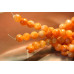 129-1122 Orange Calcite <br>10mm Faceted Round