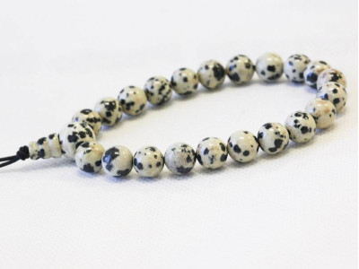 Dalmatian Jasper 8mm Power Beads Bracelet