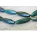 131-1011 African Jade <br>10x35 6-sided Oval Rice