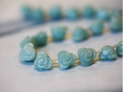 Amazonite 10mm Flower