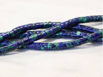 Azurite Malachite 4mm Heishi