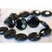 140-1062 Black Onyx <br>25mm Faceted Coin